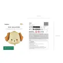 Partydeco Folienballon Hundekopf Braun 49cm-1St