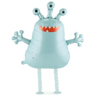 Partydeco Folienballon Air-Walker Außerirdische Folie-Figur 60cm-1St