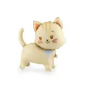 Partydeco Folienballon Katze auf Rädern 65cm-1St