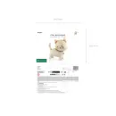 Partydeco Folienballon Katze auf Rädern 65cm-1St