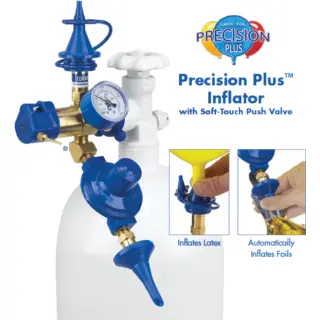 Kaution für Conwin Miet-Profi-Helium-Kombigerät mit Abschaltautomatik für Folienballons und für Latexballons mit Manometer-1St