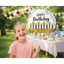 Godan Folienballon Happy Birthday Kerzen  ø46cm-1St