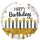 Godan Folienballon Happy Birthday Kerzen  ø46cm-1St