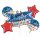 Godan Folien-Ballonstrauß Happy Birthday-5St-1Set