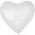 Globos Herzballon Weiß  ø30cm-100St