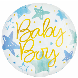 Globos Folienballon Baby Boy Folie-ø46cm-1St