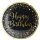 Riethmüller Folienballon Happy Birthday Schwarz-Gold ø45cm-1St