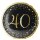 Riethmüller Folienballon -Zahl 40- Schwarz-Gold ø45cm-1St