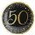 Riethmüller Folienballon -Zahl 50- Schwarz-Gold ø45cm-1St