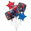 Anagram Folien-Ballonstrauß Spiderman -5St.-1Set