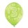 6 Luftballons Zahl 3 Mix &oslash;30cm