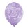 6 Luftballons Zahl 3 Mix &oslash;30cm