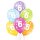 6 Luftballons Zahl 6 Mix 30cm