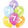 Belbal Premium Luftballon -Zahl 7- ø30cm Mix-6St