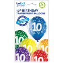 Belbal Premium Luftballon -Zahl 10- ø30cm Mix-6St