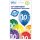 Belbal Premium Luftballon -Zahl 10- ø30cm Mix-6St