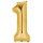 Globos Folienballon -Zahl 1- Gold Folie 86cm-1St
