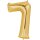 Globos Folienballon -Zahl 7- Gold Folie 86cm-1St