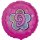 Luftballon Zahl 9 Pink prismatic Folie &oslash;45cm