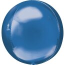 Anagram Folienballon Blau ø40cm Orbz kugelrund-1St