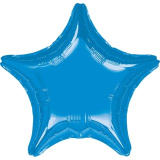 Sternballon Blau Folie ø45cm