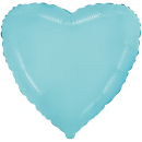 Flexmetal Folienballon Herz Blau-Hellblau  ø45cm...