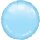 Anagram Folienballon Blau-Hellblau ø45cm unverpackt-1St