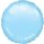 Luftballon Blau-Hellblau Folie &oslash;45cm