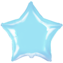 Globos Folienballon Stern Blau-Hellblau ø45cm...