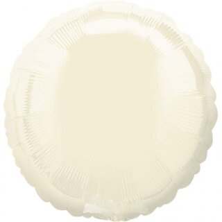 Globos Folienballon Elfenbein-Vanille ø45cm unverpackt-1St