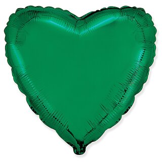 Anagram Folienballon Herz Grün  ø45cm-1St