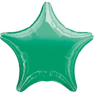 Anagram Folienballon Stern Grün ø45cm unverpackt-1St