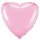 Flexmetal Folienballon Herz Rosa ø45cm unverpackt-1St