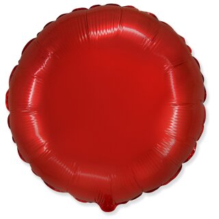 Flexmetal Folienballon Rot ø45cm unverpackt-1St