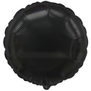 Flexmetal Folienballon Schwarz ø45cm unverpackt-1St
