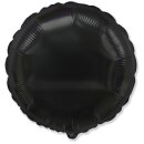 Flexmetal Folienballon Schwarz ø45cm unverpackt-1St