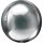 Luftballon Silber Orbz kugelrund Folie &oslash;40cm