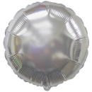Globos Folienballon Silber ø45cm unverpackt-1St