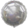 Globos Folienballon Silber ø45cm unverpackt-1St