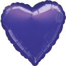 Anagram Folienballon Herz Violett  ø45cm-1St