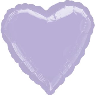 Anagram Folienballon Herz Violett-Lavendel  ø45cm-1St