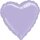 Anagram Folienballon Herz Violett-Lavendel  ø45cm-1St
