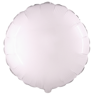 Flexmetal Folienballon Weiß ø45cm unverpackt-1St