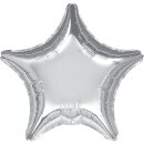 Flexmetal Folienballon Stern Silber Jumbo ø75cm...