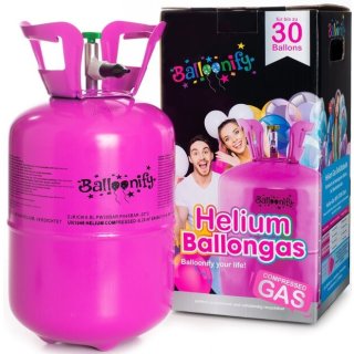 Helium-Ballongas-Einwegflasche für bis zu 30 Luftballons ø23cm 0,21 m³