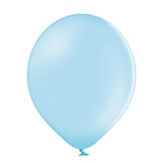 100 Luftballons Blau-Hellblau Pastel ø12,5cm