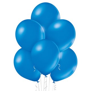 100 Luftballons Blau Metallic ø29cm