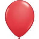100 Luftballons Rot Pastel ø30cm