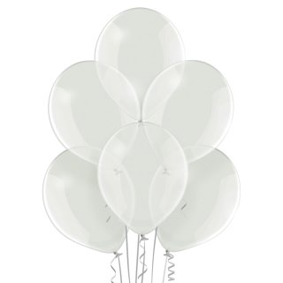 100 Luftballons Klar Kristall &oslash;30cm