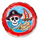 Flexmetal Folienballon Piratenparty Happy Birthday...